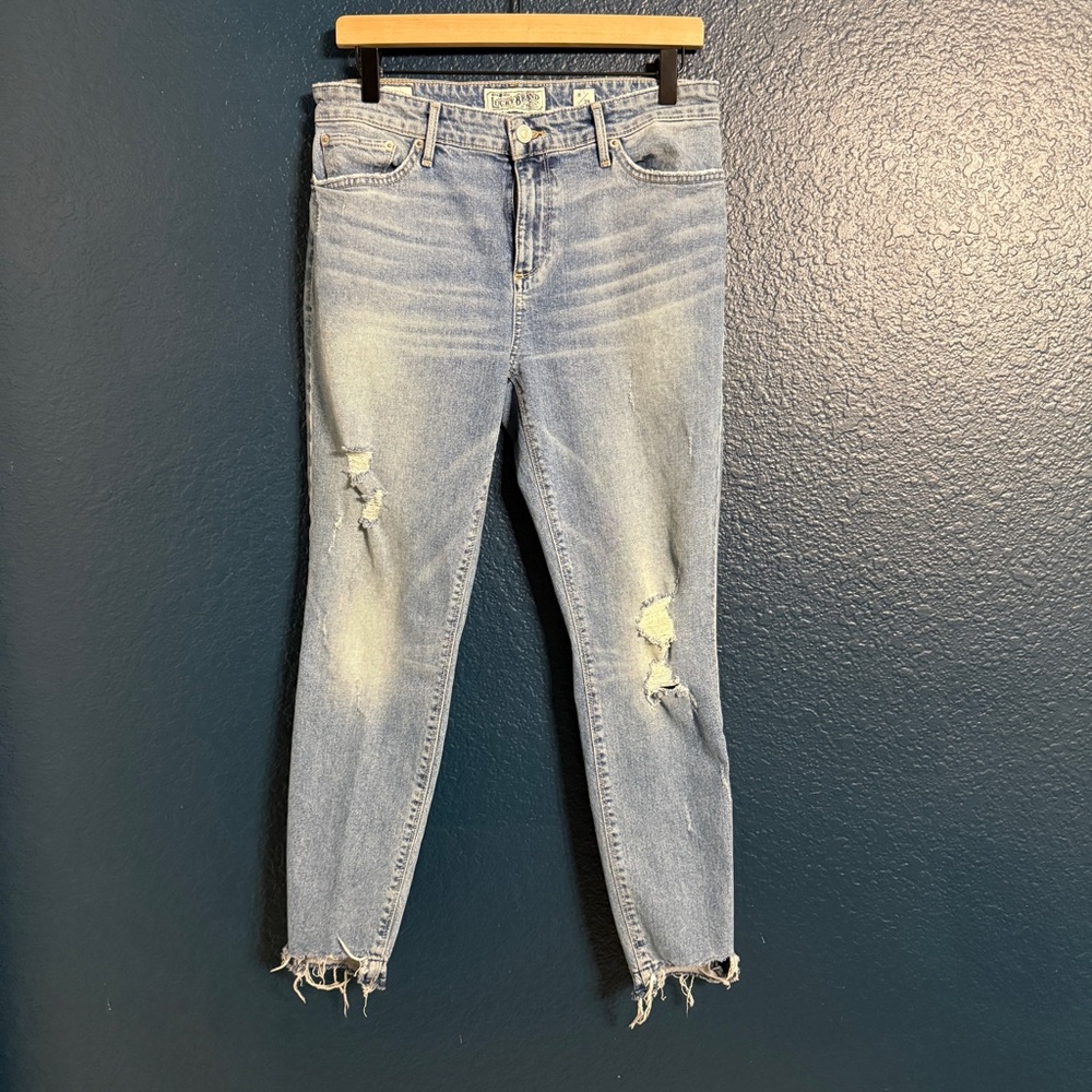 Distressed Light Blue Women's Lucky Brand Jeans